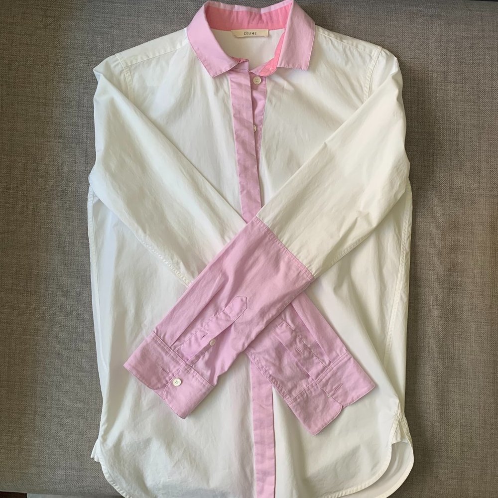 Celine - Vintage Pink Shirt by Phoebe Philo